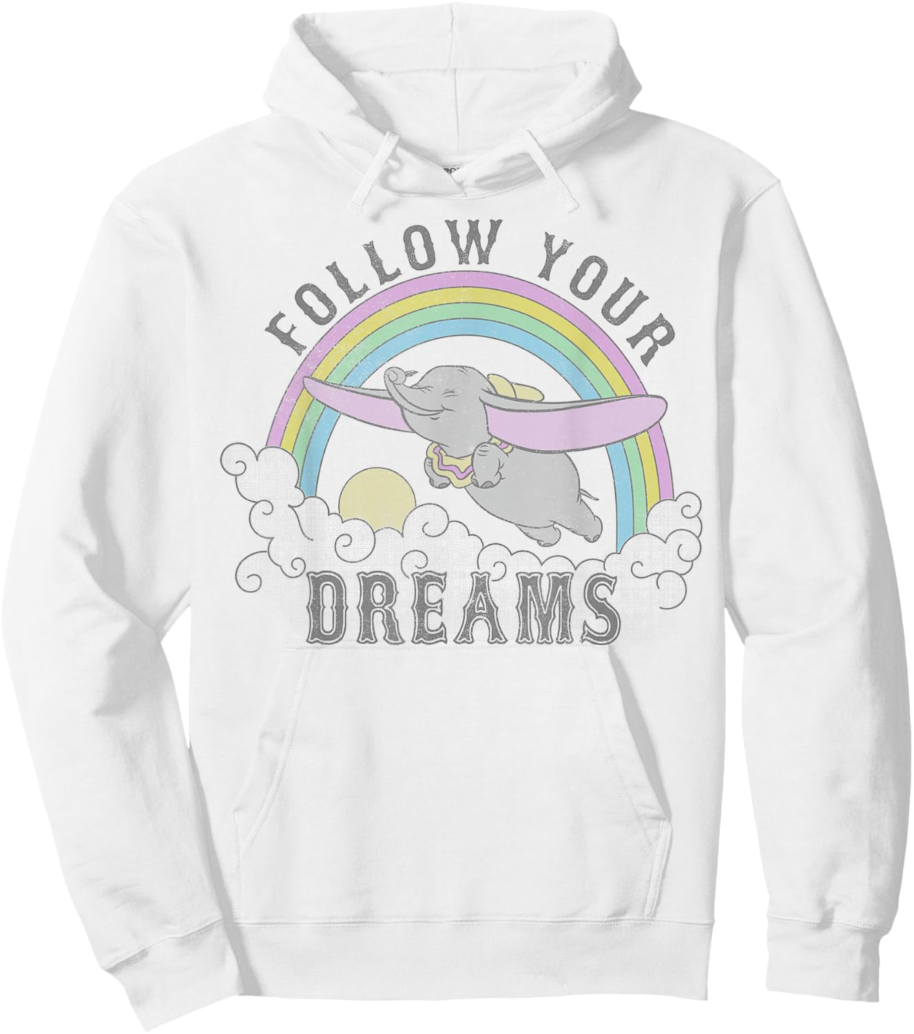 Disney Dumbo Follow Your Dreams Small Hoodie - Hoodie | White
