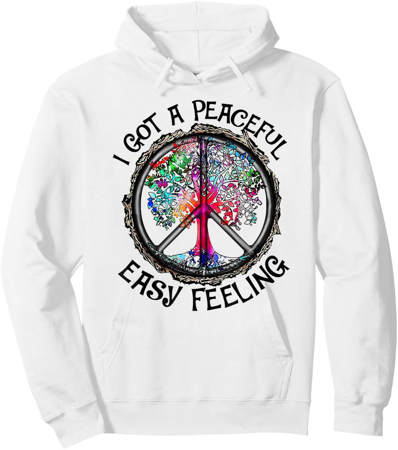 I Got Peaceful Easy Feeling - Hippie Peaceful Shirt Hoodie - Hoodie | White