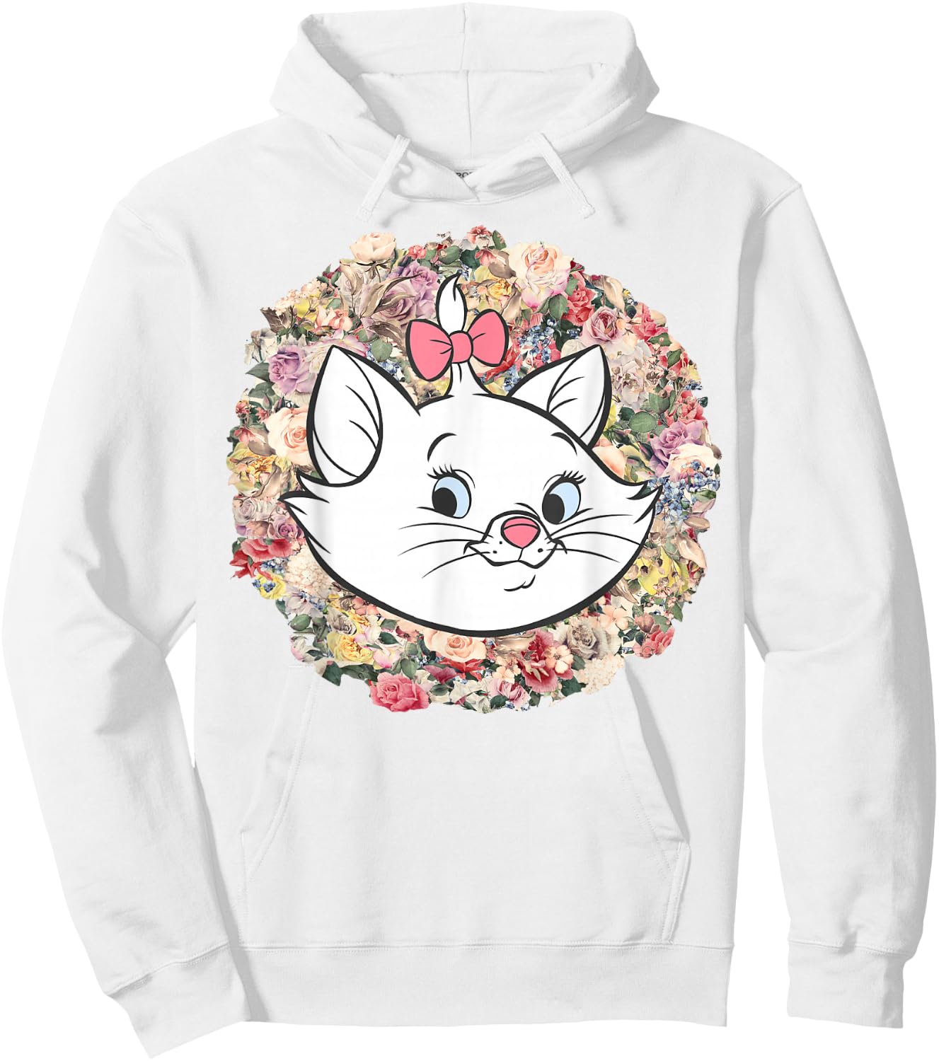 Disney The Aristocats Marie Floral Portrait Hoodie - Hoodie | White