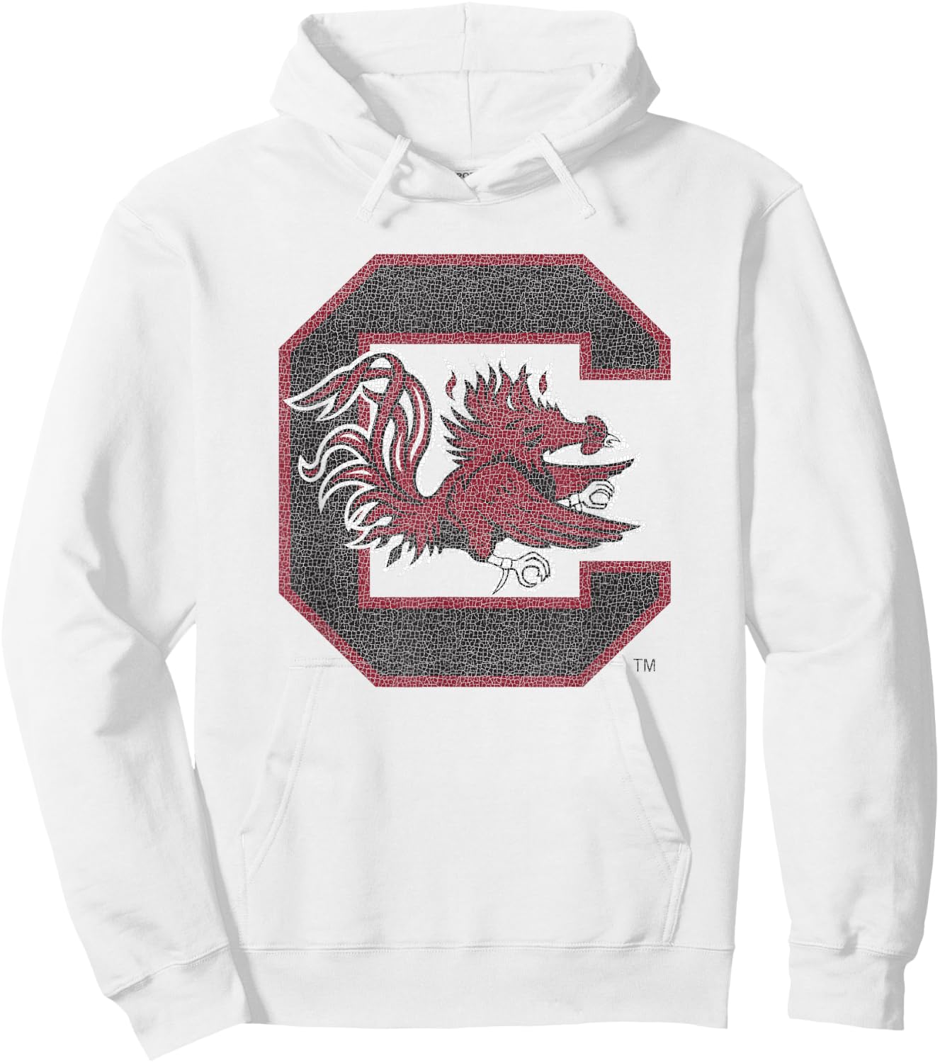 South Carolina Gamecocks Vintage Icon Heather Gray Hoodie - Hoodie | White