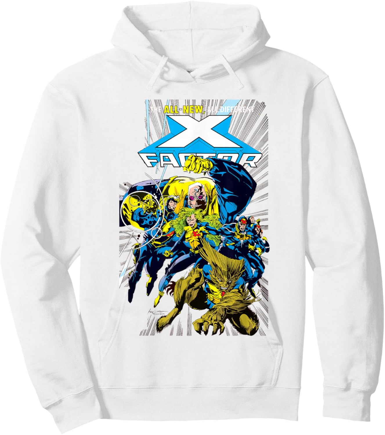 Marvel X-Men All New All Different X Factor Comic Cover Hoodie - Hoodie | White
