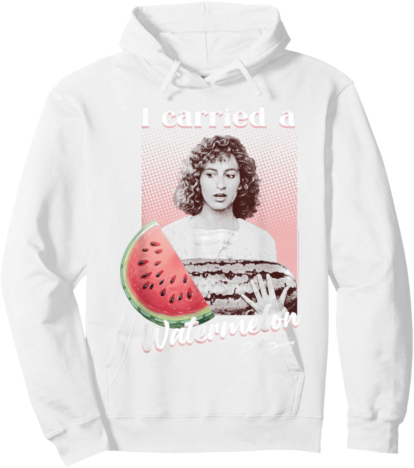 Dirty Dancing I Carried a Watermelon Photo Vintage Movie Hoodie - Hoodie | White