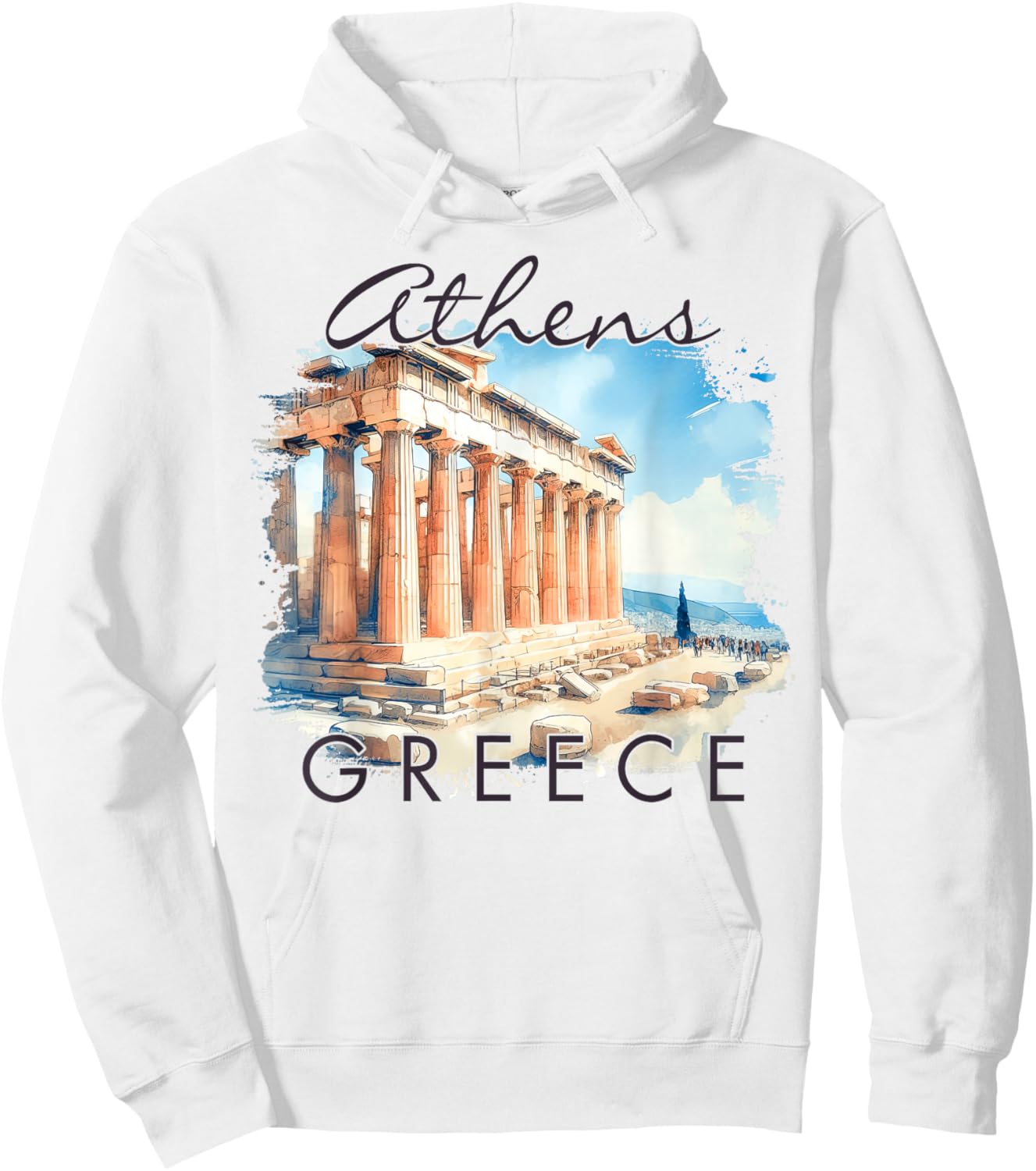 Athens Greece Travel Trip The Parthenon Meet Me In Athens Hoodie - Hoodie | White