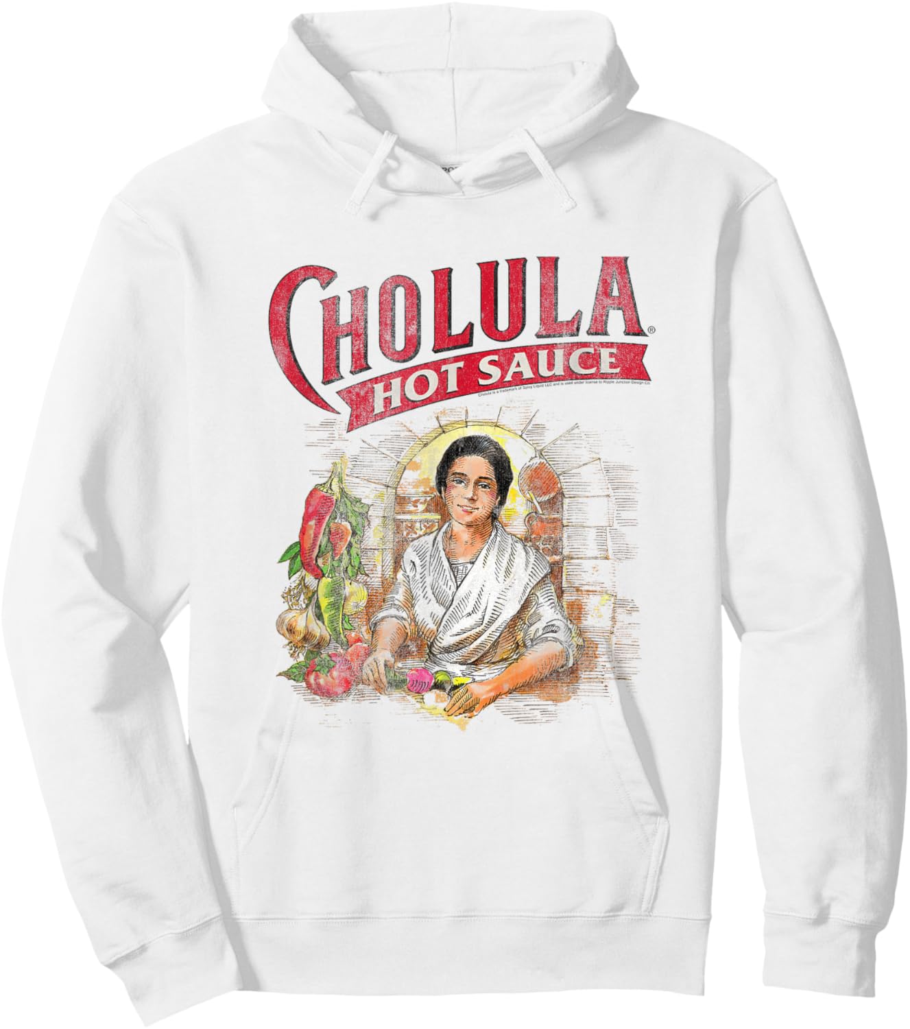 Cholula Mother Of Spices Hot Sauce Hoodie - Hoodie | White