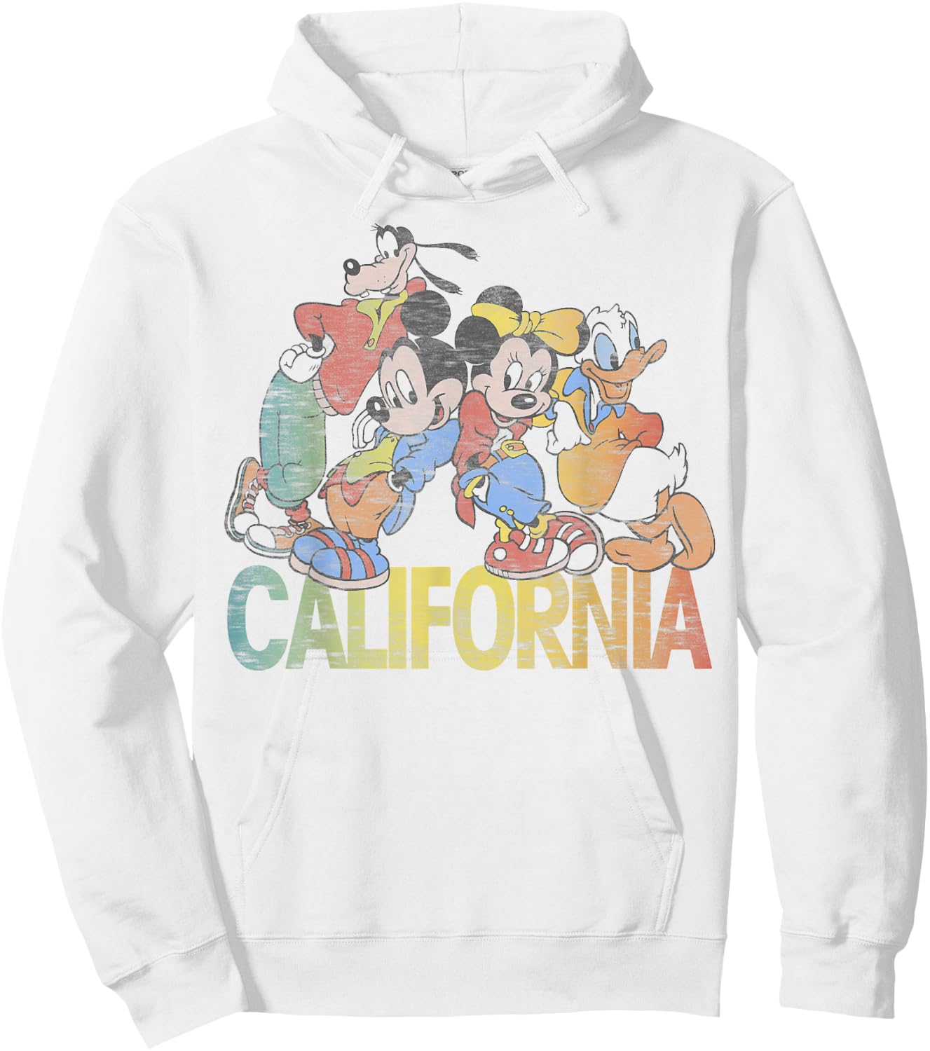 Disney Mickey & Friends California Group Shot Hoodie - Hoodie | White