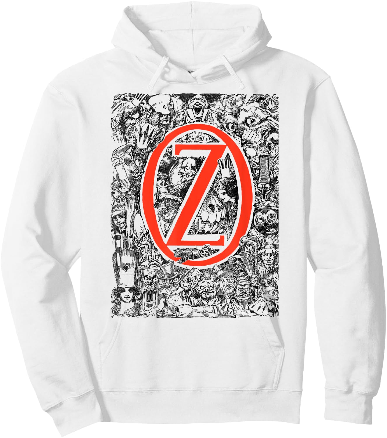 OZ Character Montage Oz Wizard, Lion, Ozma, Jack Pumpkinhead Hoodie - Hoodie | White