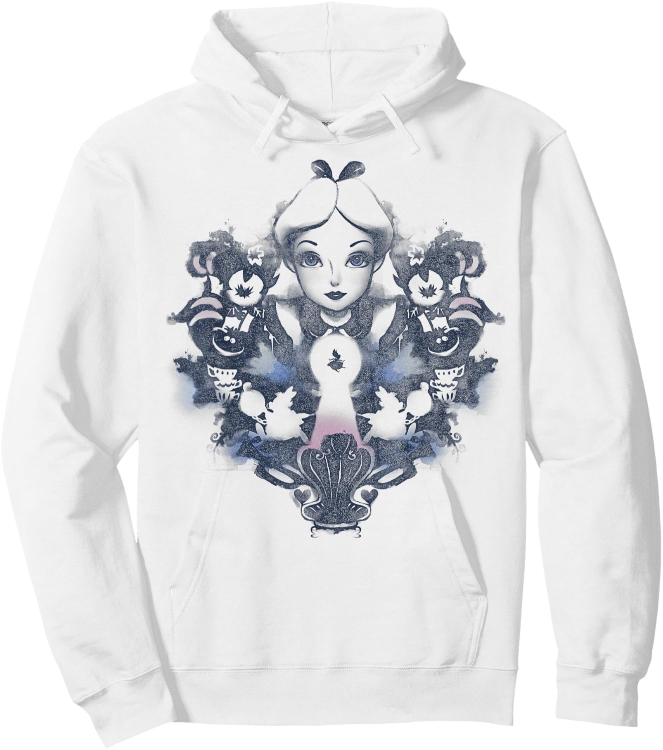 Disney Alice in Wonderland Alice Mirrored Watercolor Small Hoodie - Hoodie | White