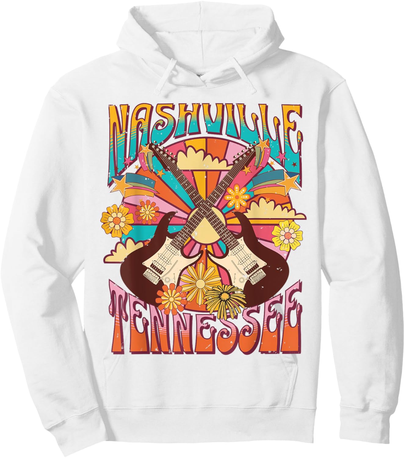 Nashville Country Music City Girls Trip Retro Nash Bash Bach Hoodie - Hoodie | White