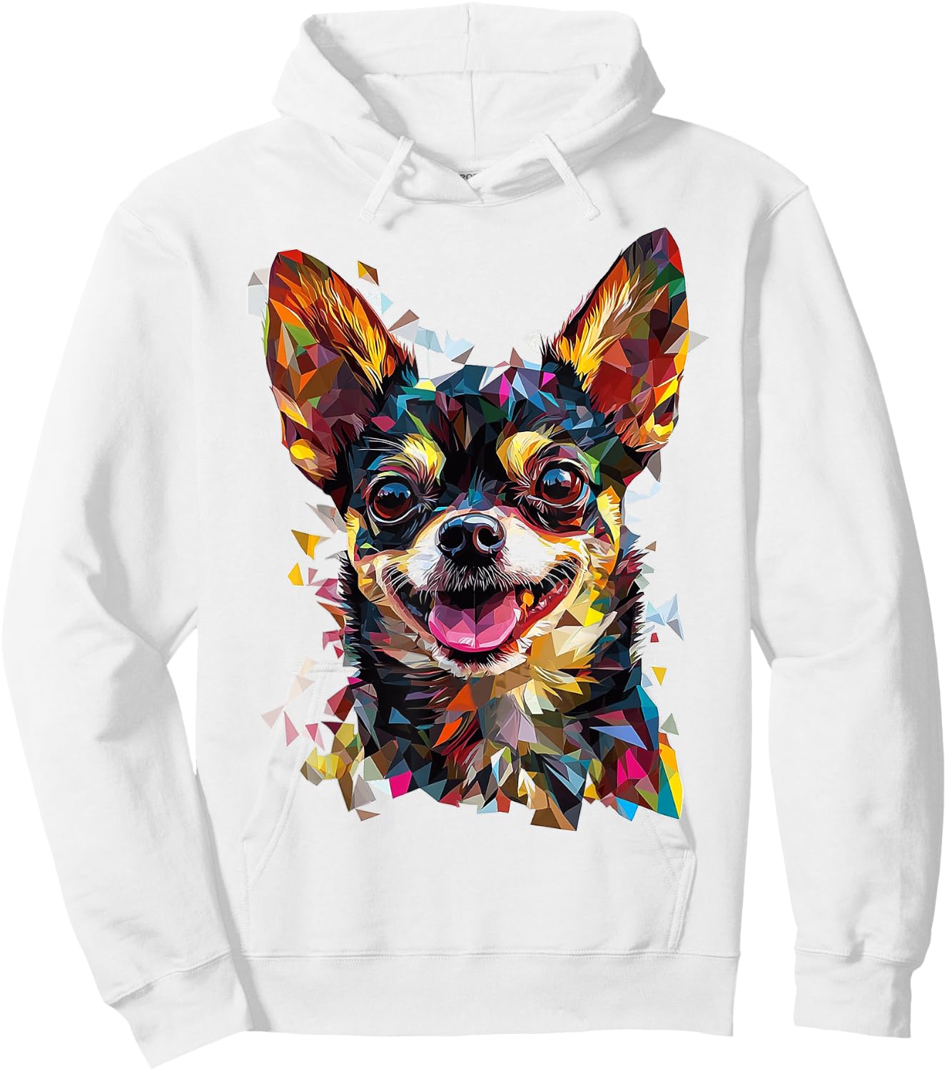 Chihuahua Dog Motif Pet Artwork Chihuahua Men Women Kids Hoodie - Hoodie | White