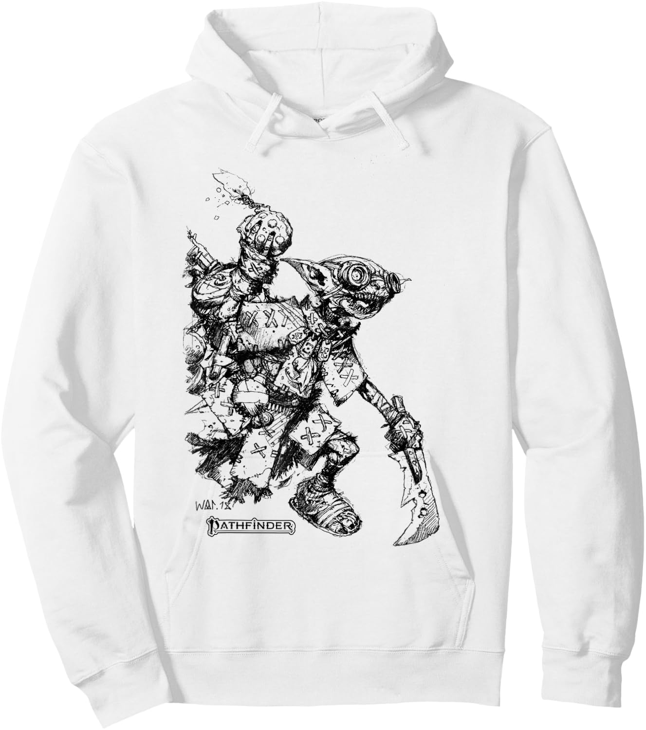 Pathfinder Iconic Fumbus monochrome Hoodie - Hoodie | White
