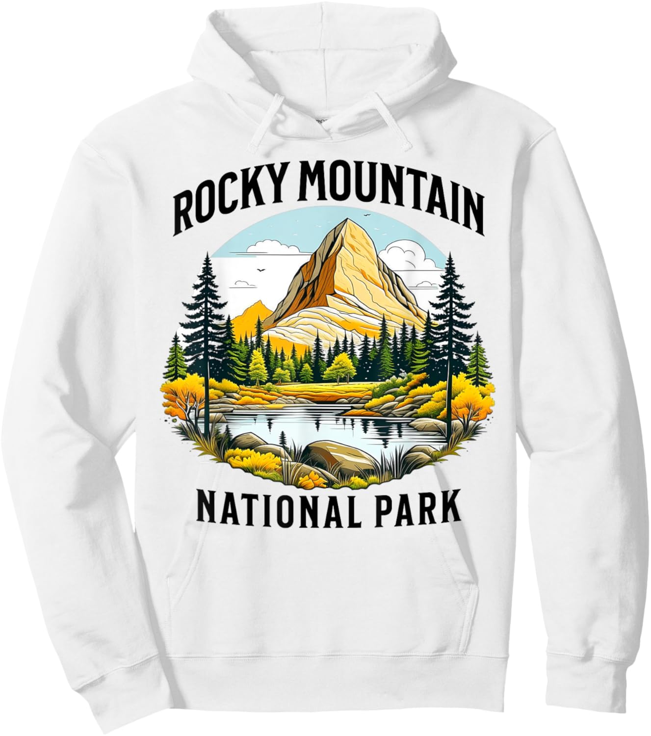 Rocky Mountain National Park Hoodie - Hoodie | White