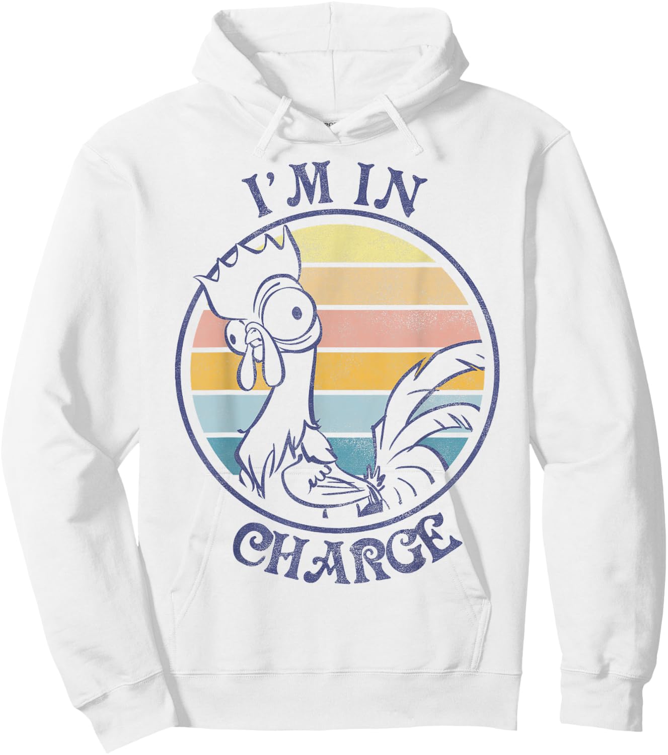 Disney Moana HEI HEI I'm in Charge Sunset Graphic Hoodie - Hoodie | White