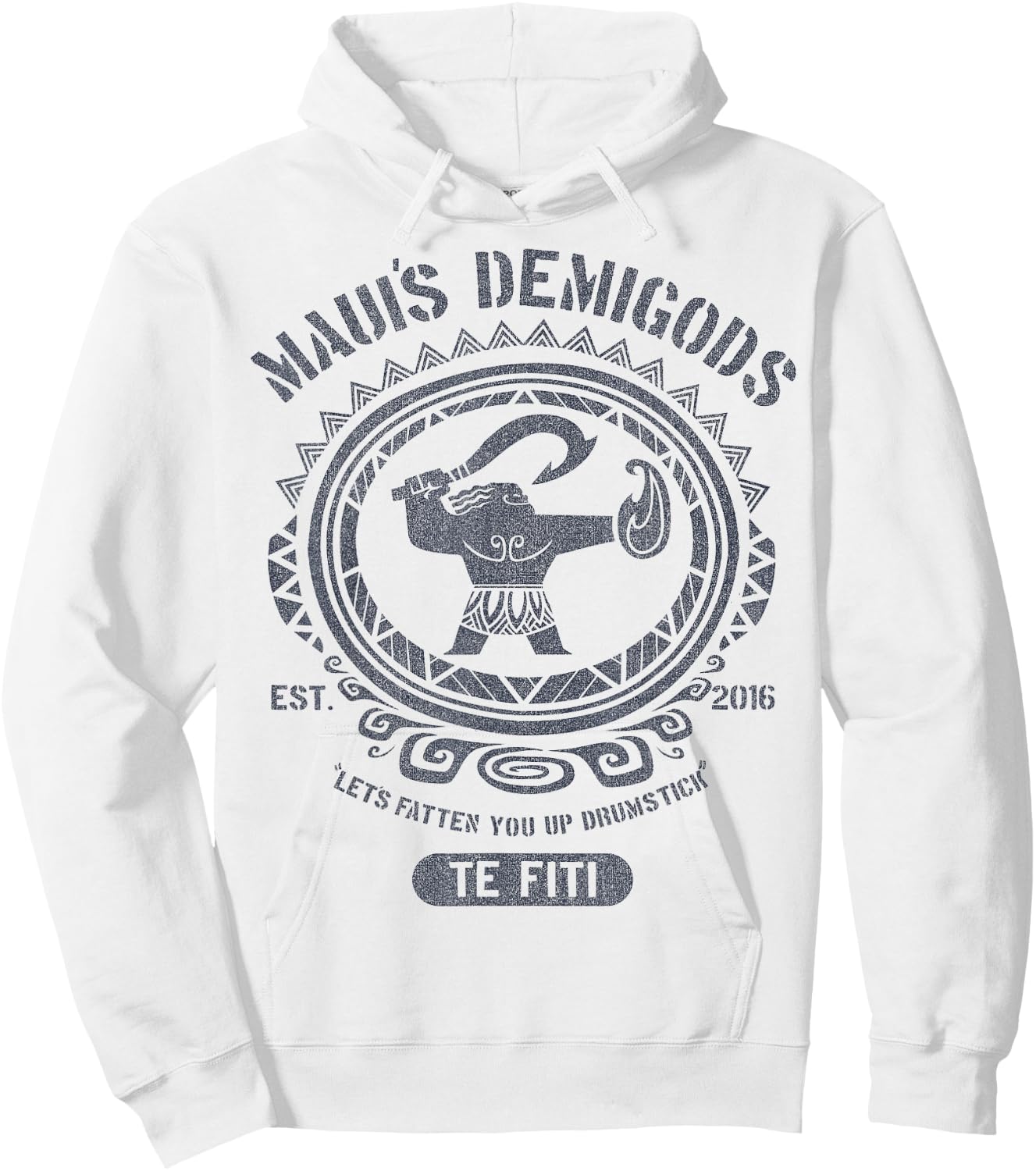 Disney Moana Maui's Demigods Artsy Circle Portrait Hoodie - Hoodie | White