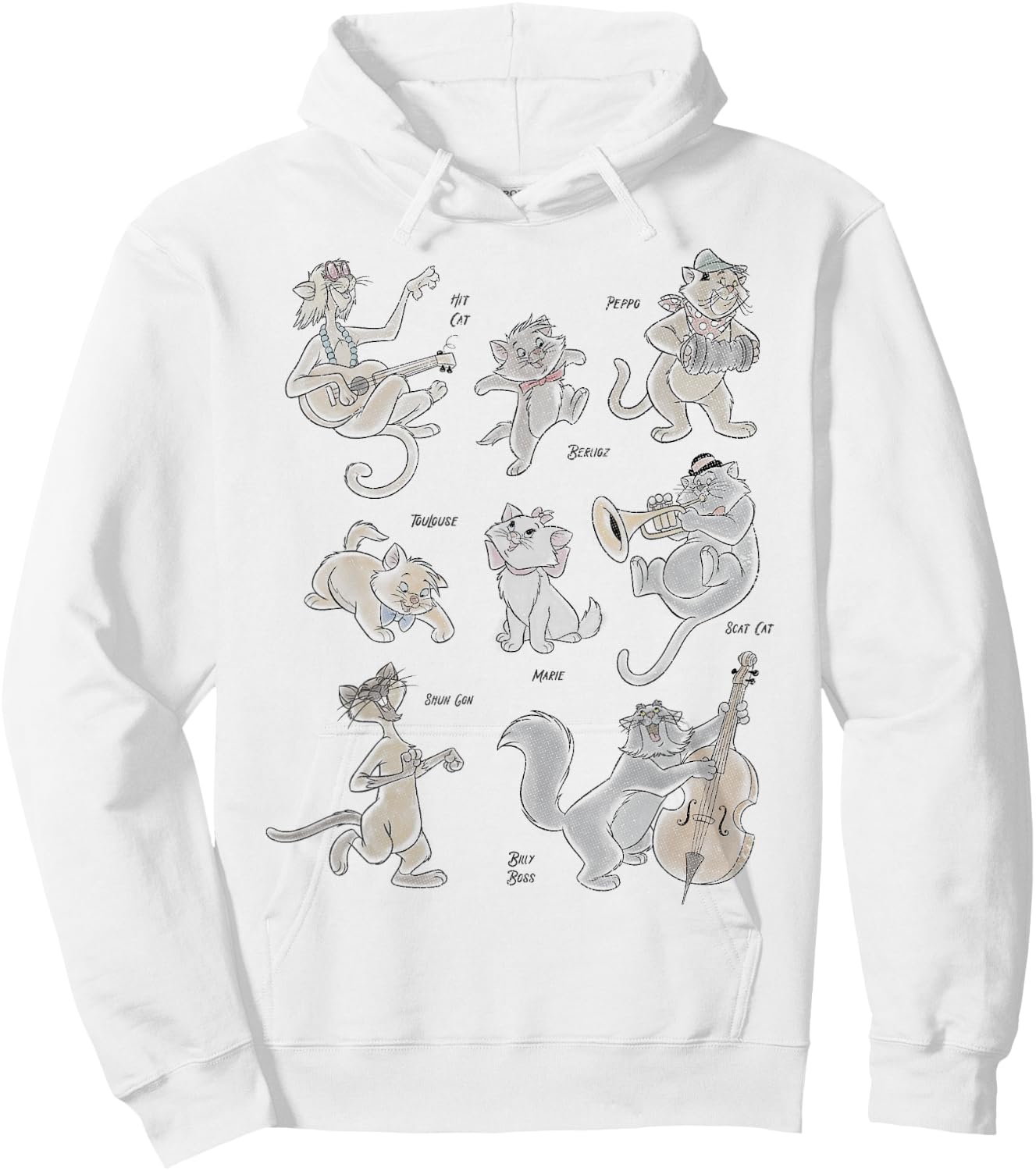 Disney The Aristocats All The Cats Hoodie - Hoodie | White