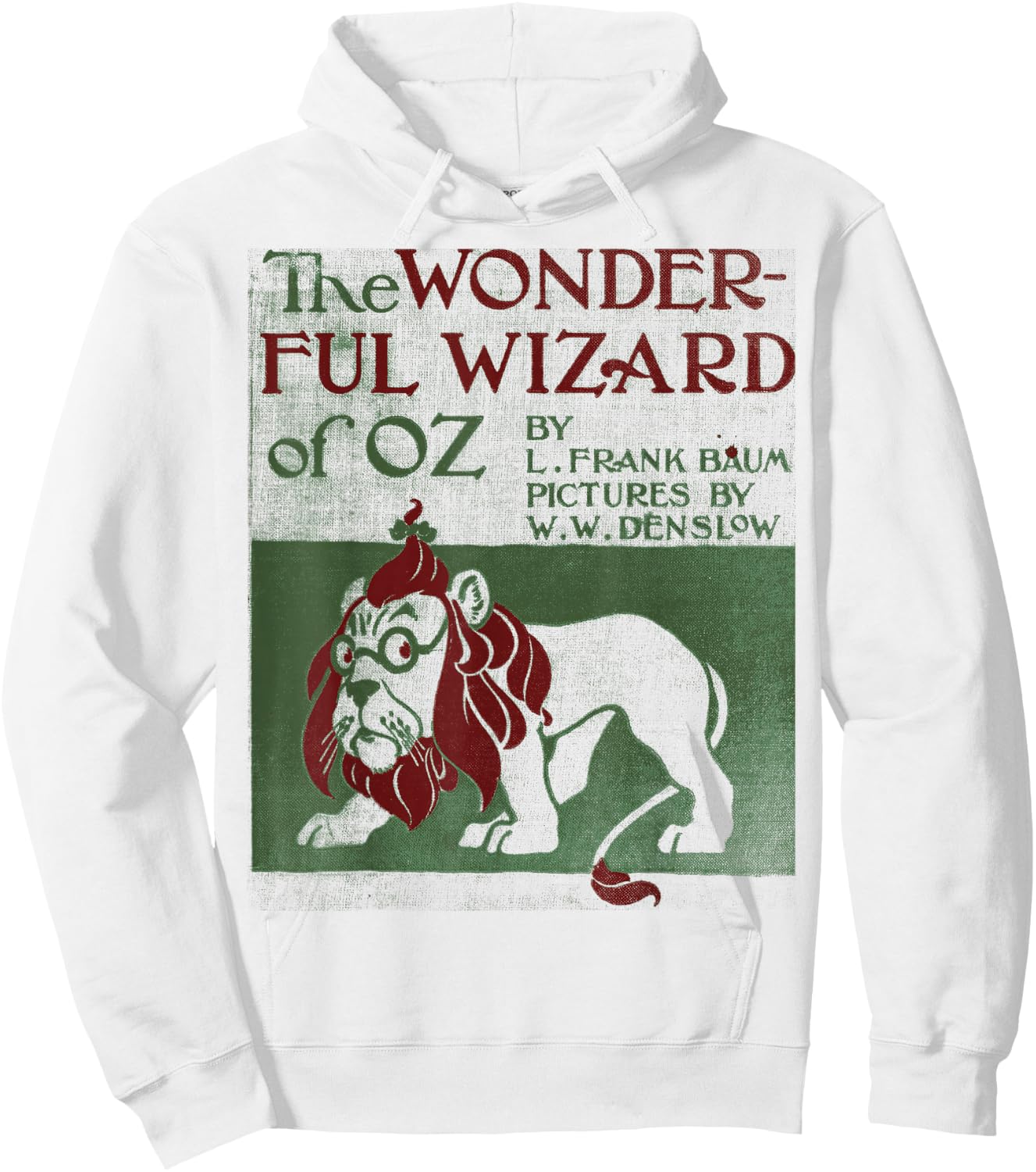 Wizard of oz Shirt Cowardly brave lion Vintage classic book Hoodie - Hoodie | White