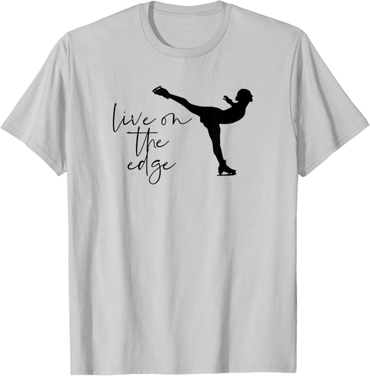 Figure Skating Cute Funny Women Girls Ice Skating T-Shirt - T-Shirt | Ash