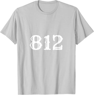 812 Indiana Area Code T-Shirt - T-Shirt | Ash