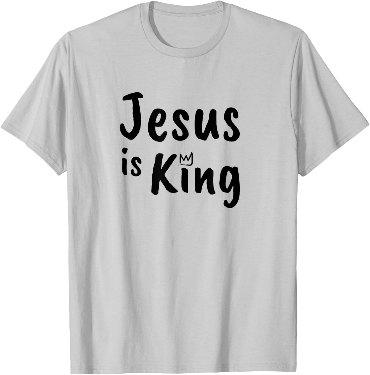 Christianity Faith Jesus Is King Christian T-Shirt - T-Shirt | Ash