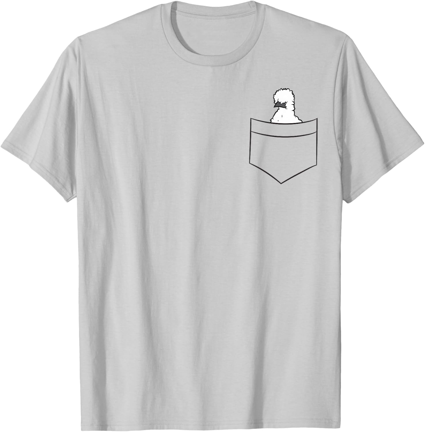 Silkie Chicken In A Pocket Cute Pocket Silkie Chicken T-Shirt - T-Shirt | Ash