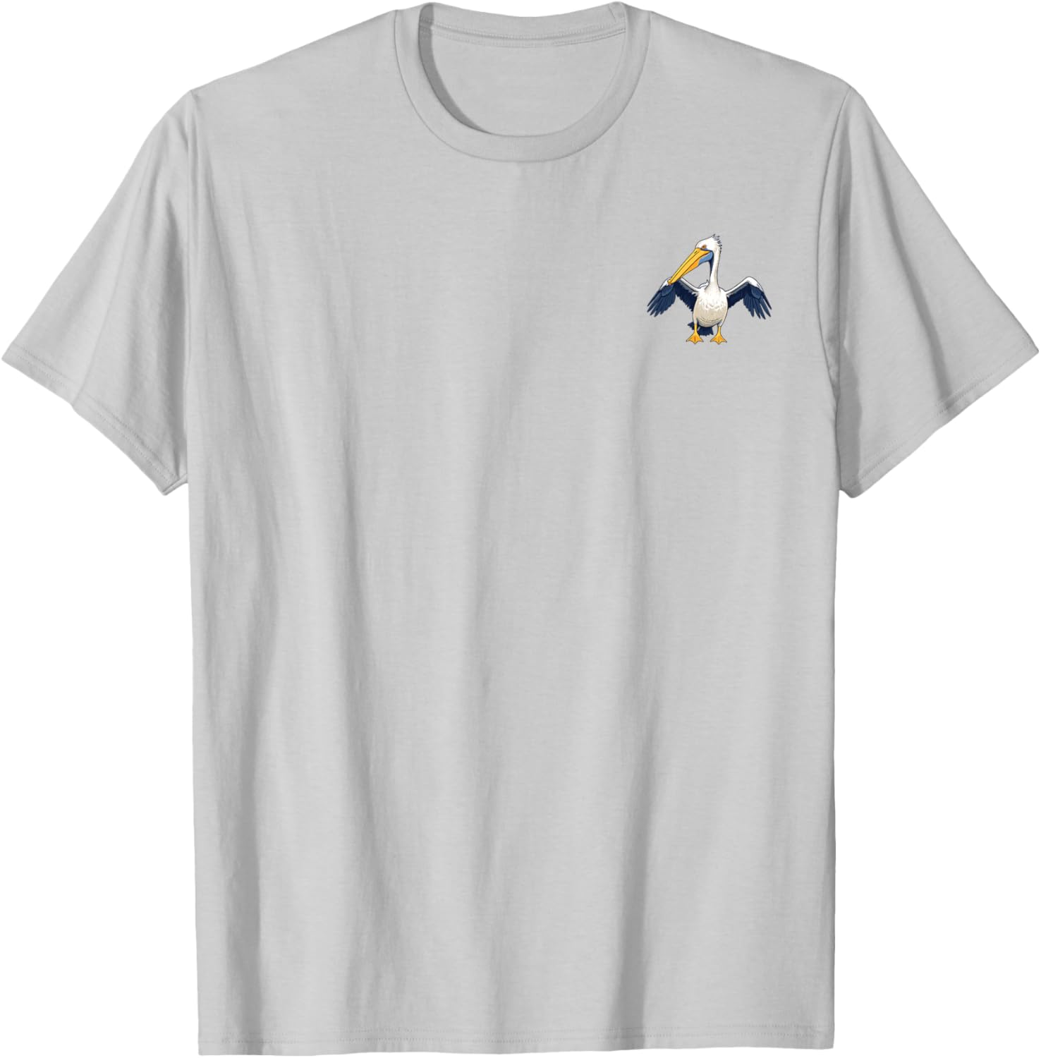 Pelican Pocket for Bird Lovers T-Shirt - T-Shirt | Ash
