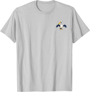 Pelican Pocket for Bird Lovers T-Shirt - T-Shirt | Ash