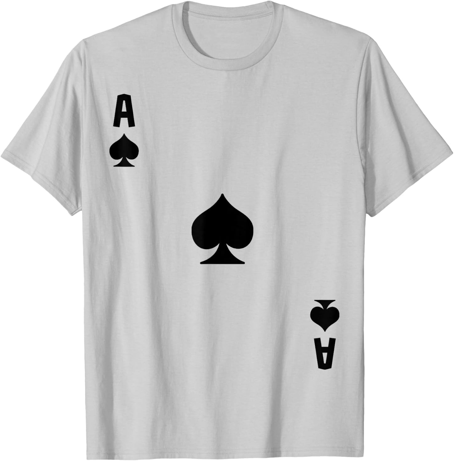 Ace of Spades Cards Deck Halloween Costume T-Shirt - T-Shirt | Ash