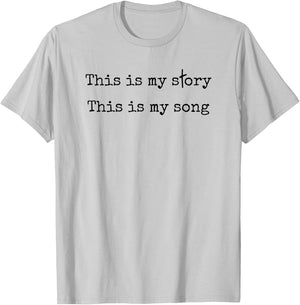 Blessed Assurance Hymn Christian Faith Worship T-Shirt - T-Shirt | Ash