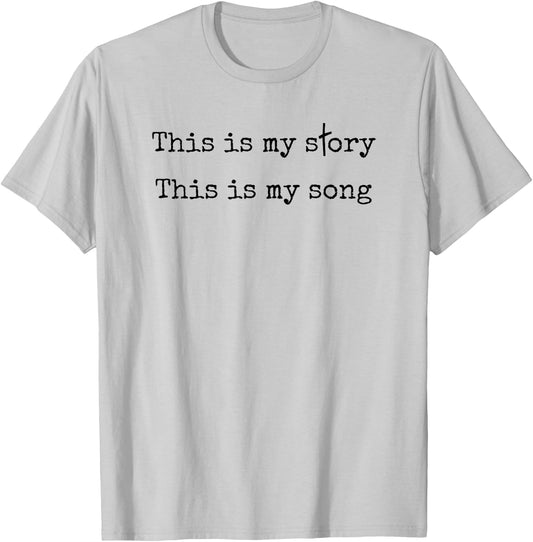 Blessed Assurance Hymn Christian Faith Worship T-Shirt - T-Shirt | Ash