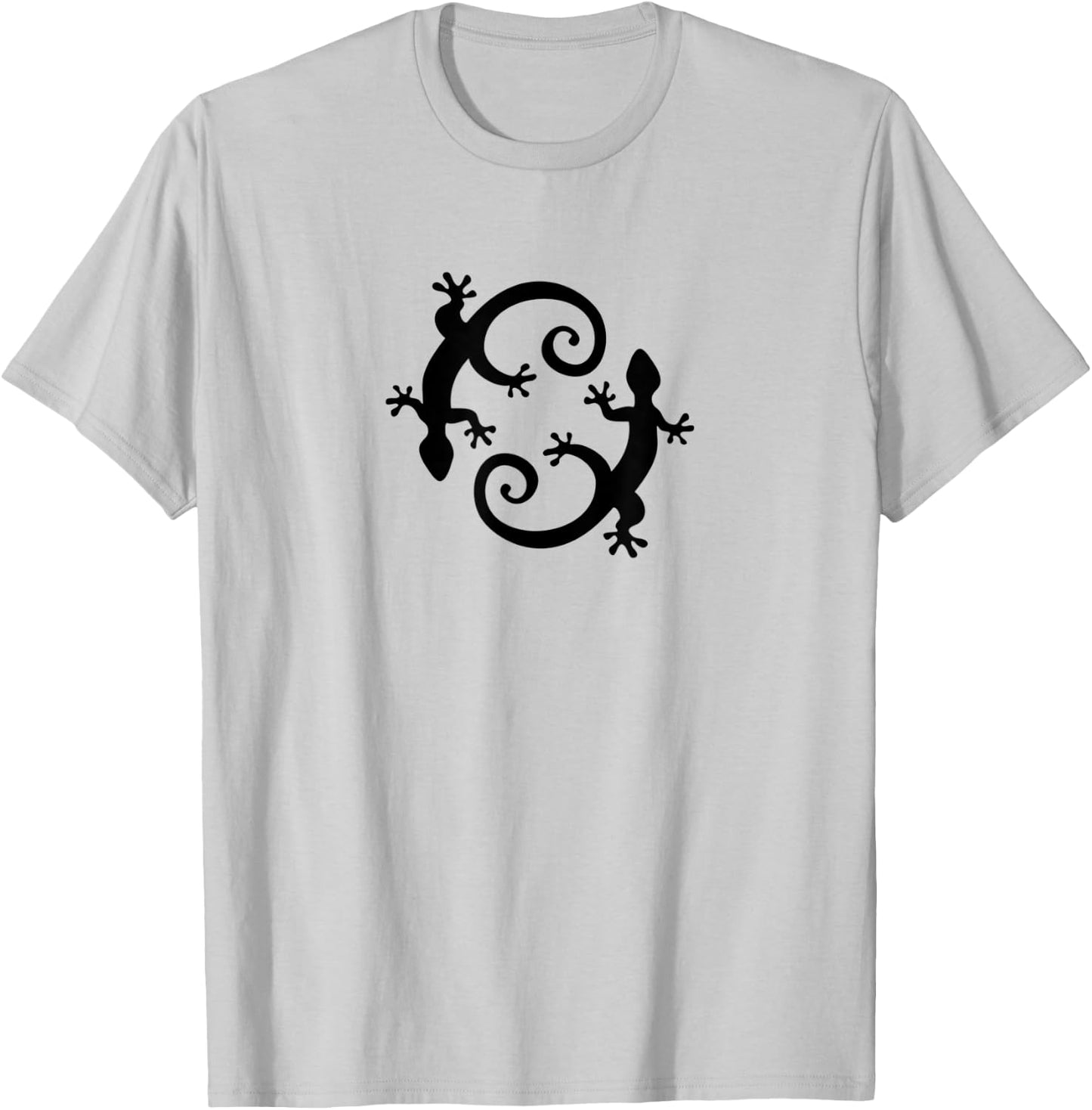 Gecko, lucky charm, lizard, salamander, reptile, animal T-Shirt - T-Shirt | Ash