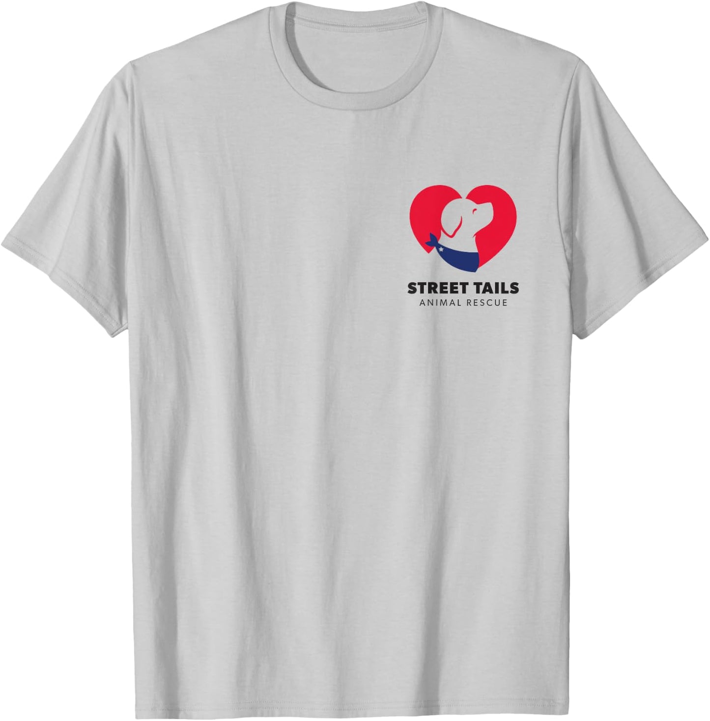 Street Tails Animal Rescue, PocketB T-Shirt - T-Shirt | Ash
