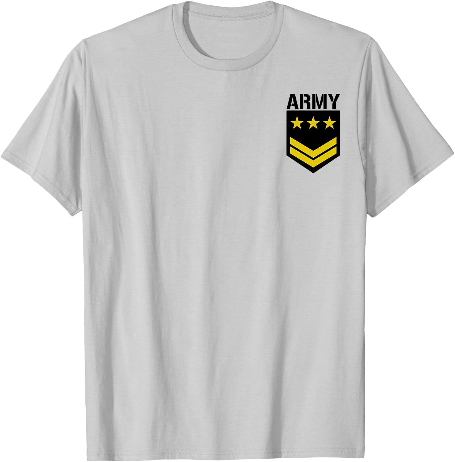 Army Left Chest Logo T-Shirt - T-Shirt | Ash