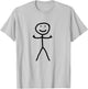 Stick figure with two middle fingers funny annoyed T-Shirt - T-Shirt | Ash
