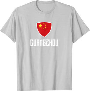 Guangzhou Chinese Flag Roots Heritage China T-Shirt - T-Shirt | Ash