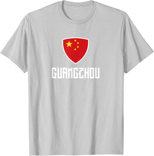 Guangzhou Chinese Flag Roots Heritage China T-Shirt - T-Shirt | Ash