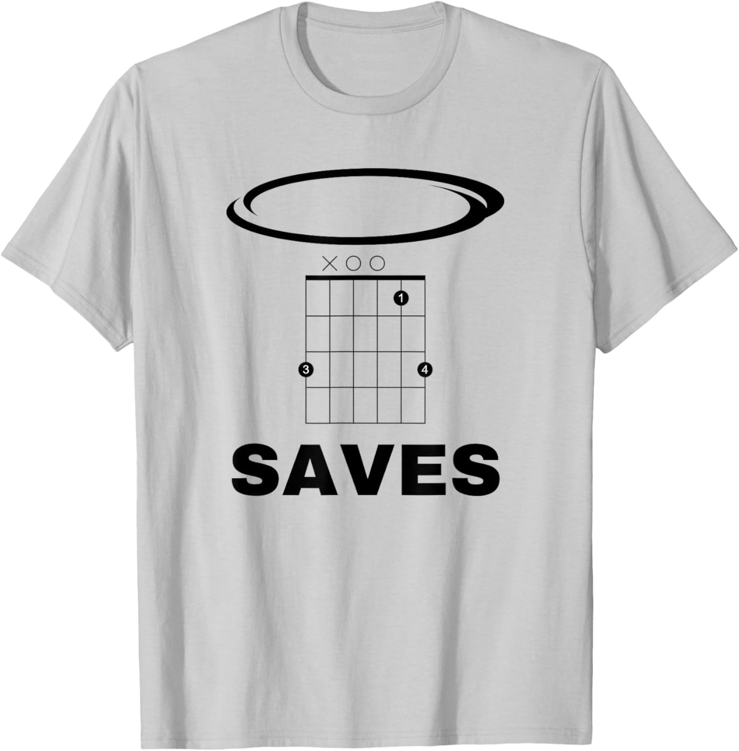 Funny Music Gsus Saves T-Shirt - T-Shirt | Ash