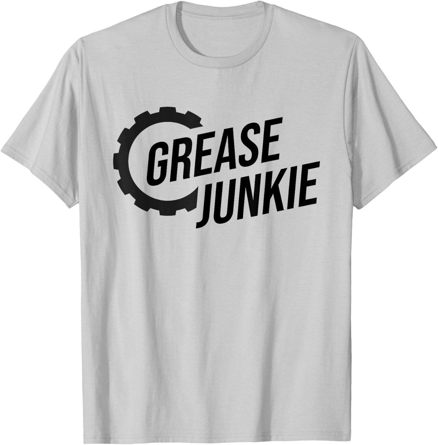 Grease Junkie Monkey Mechanic Tech Garage Repair Engines T-Shirt - T-Shirt | Ash