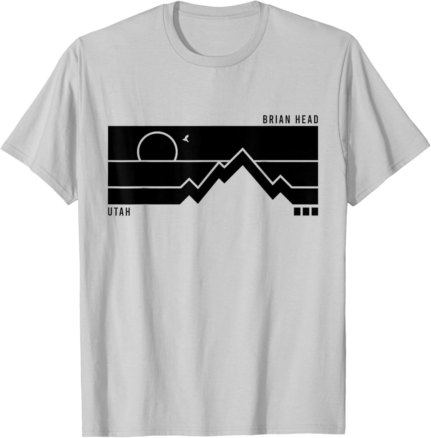 Vintage Brian Head Utah Mountains Hiking Sunset T-Shirt - T-Shirt | Ash