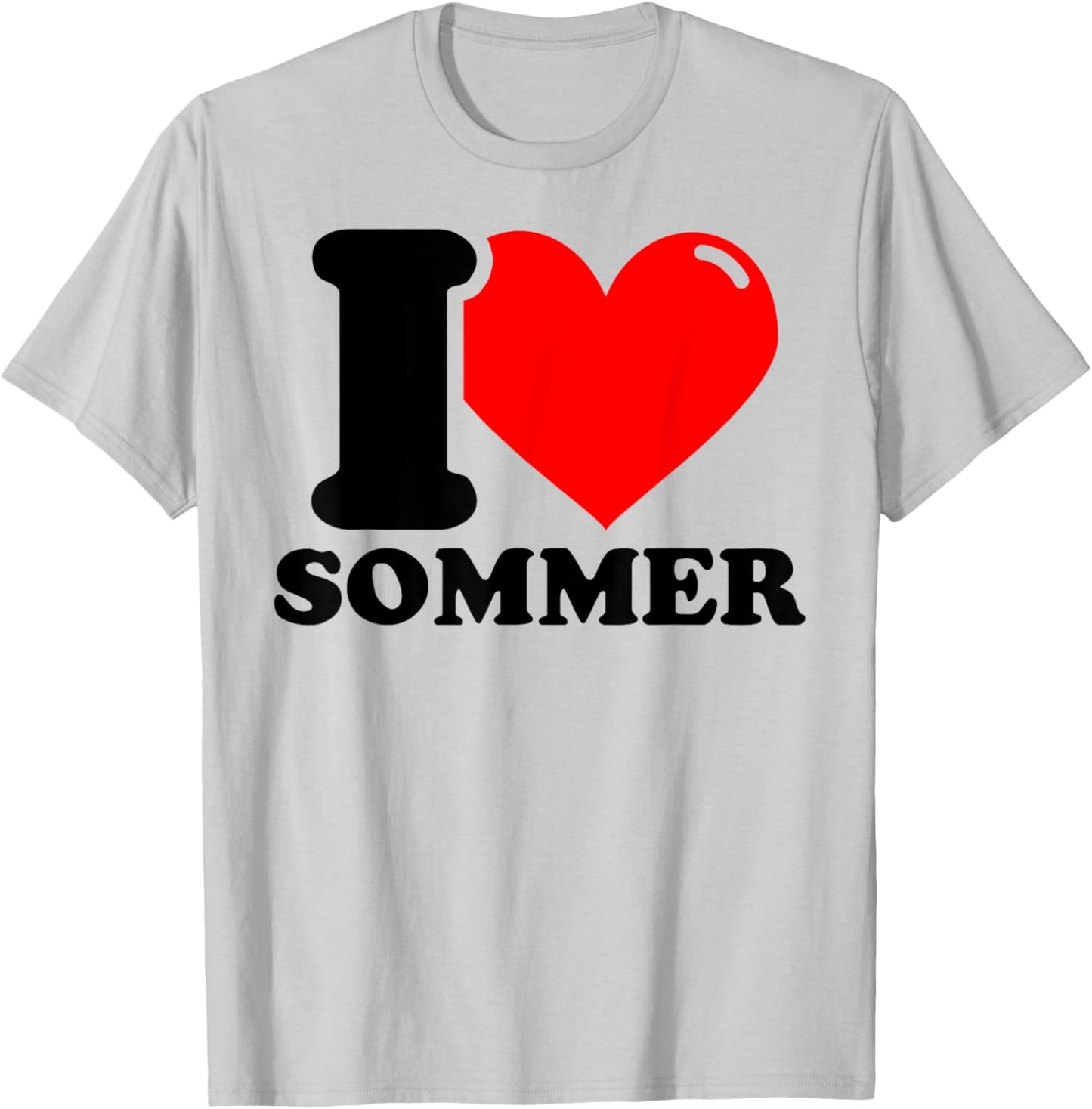 I LOVE Sommer T-Shirt - T-Shirt | Ash