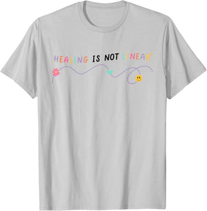 Healing Is Not Linear T-Shirt - T-Shirt | Ash