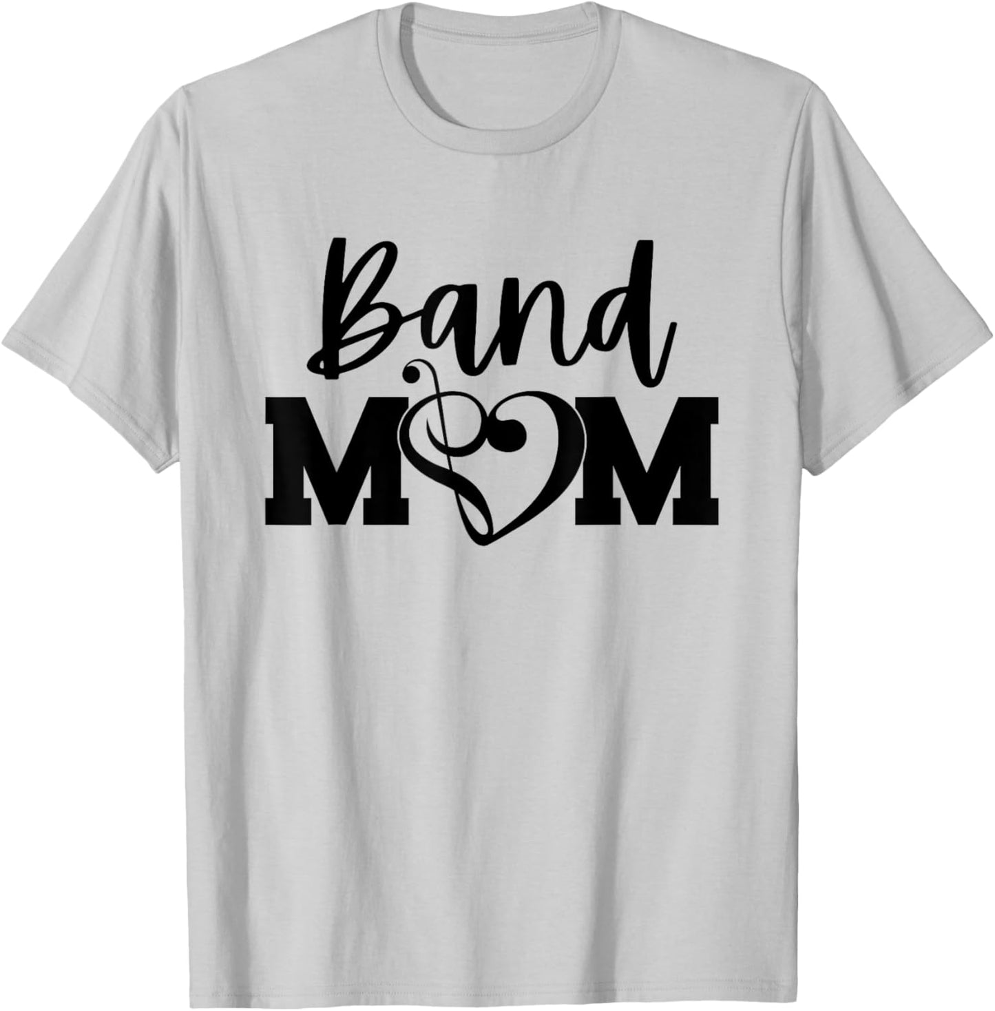 Band Mom Proud Band Mom Musical Marching Band Trumpet T-Shirt - T-Shirt | Ash