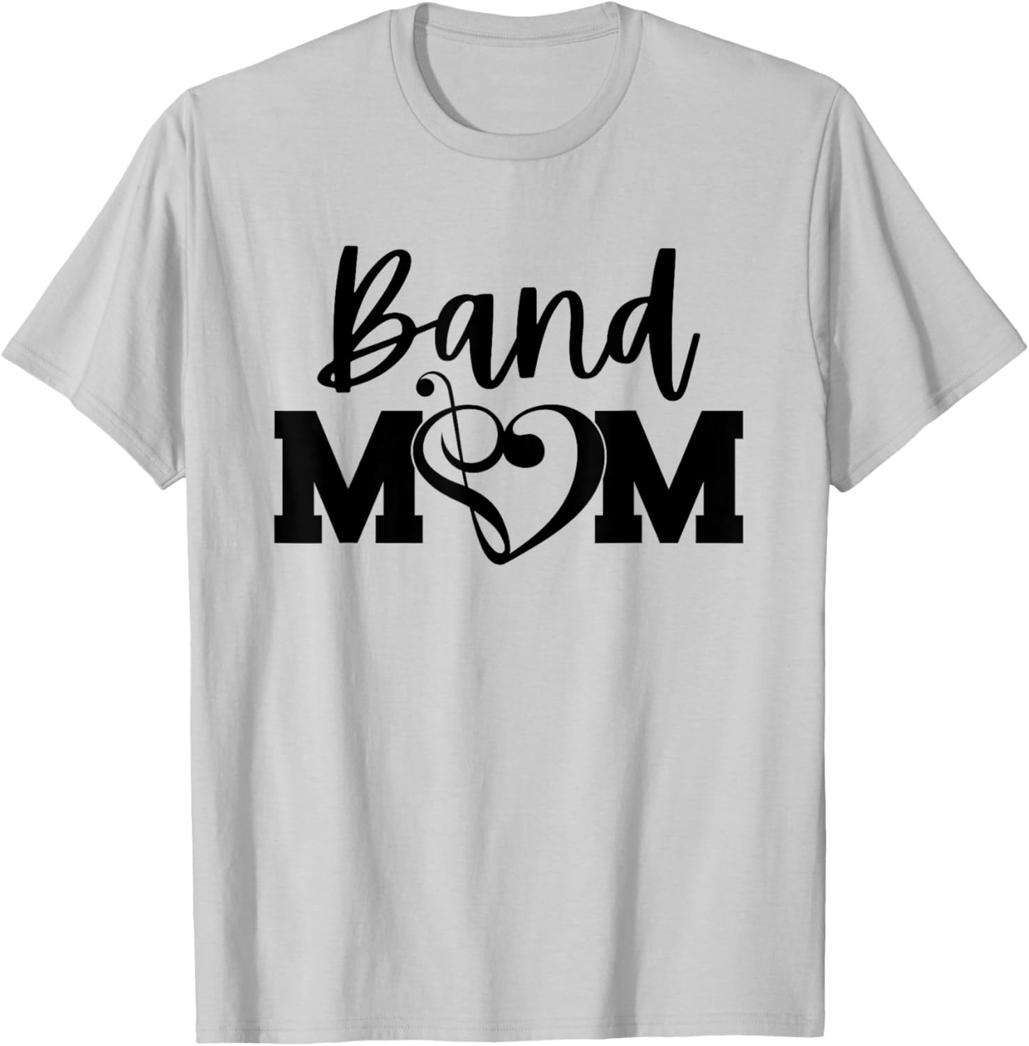 Band Mom Proud Band Mom Musical Marching Band Trumpet T-Shirt - T-Shirt | Ash