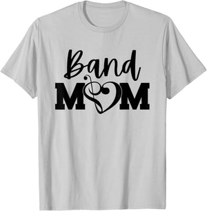 Band Mom Proud Band Mom Musical Marching Band Trumpet T-Shirt - T-Shirt | Ash
