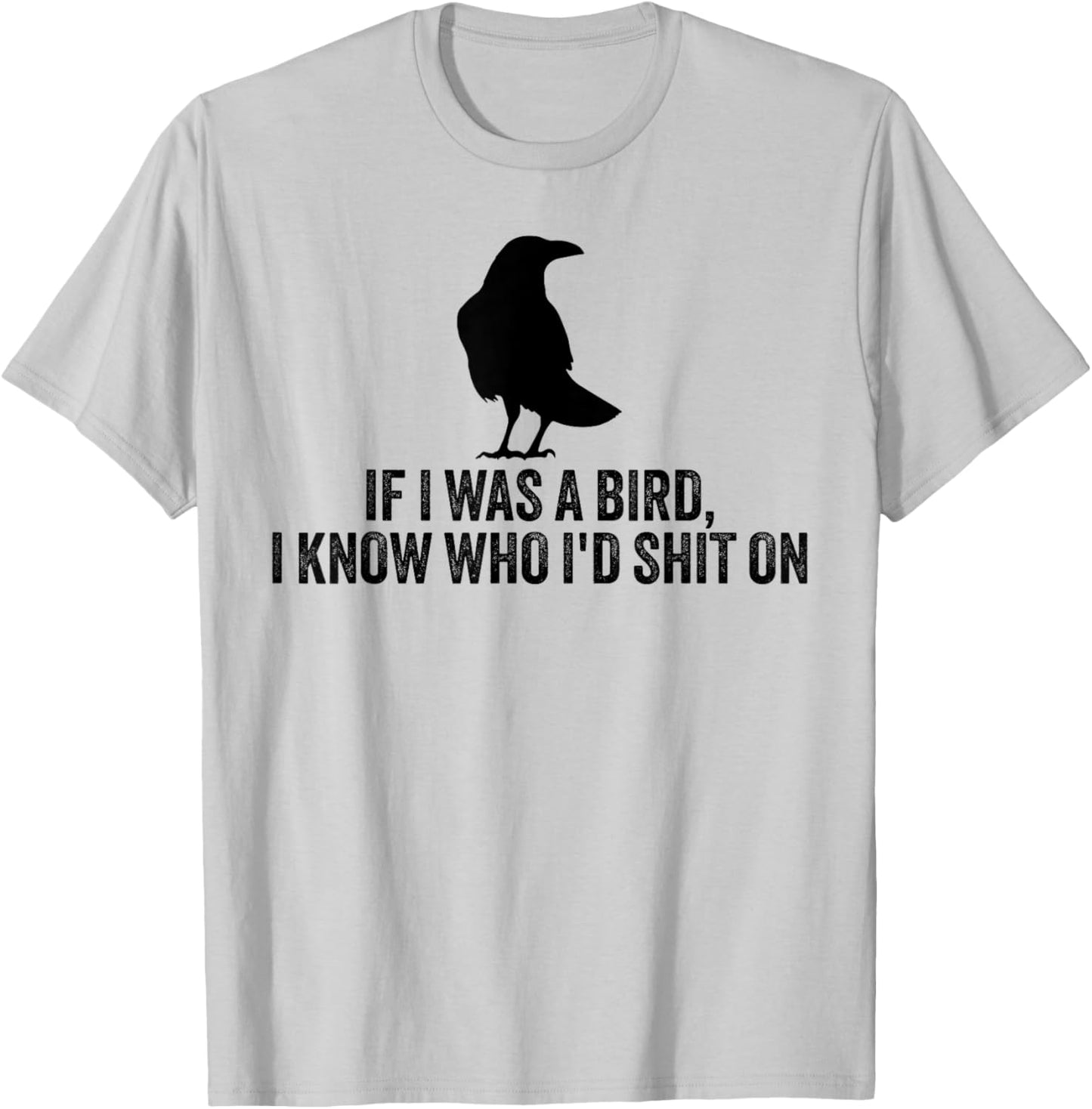If I Was A Bird I Know Who I'd Shit On T-Shirt - T-Shirt | Ash
