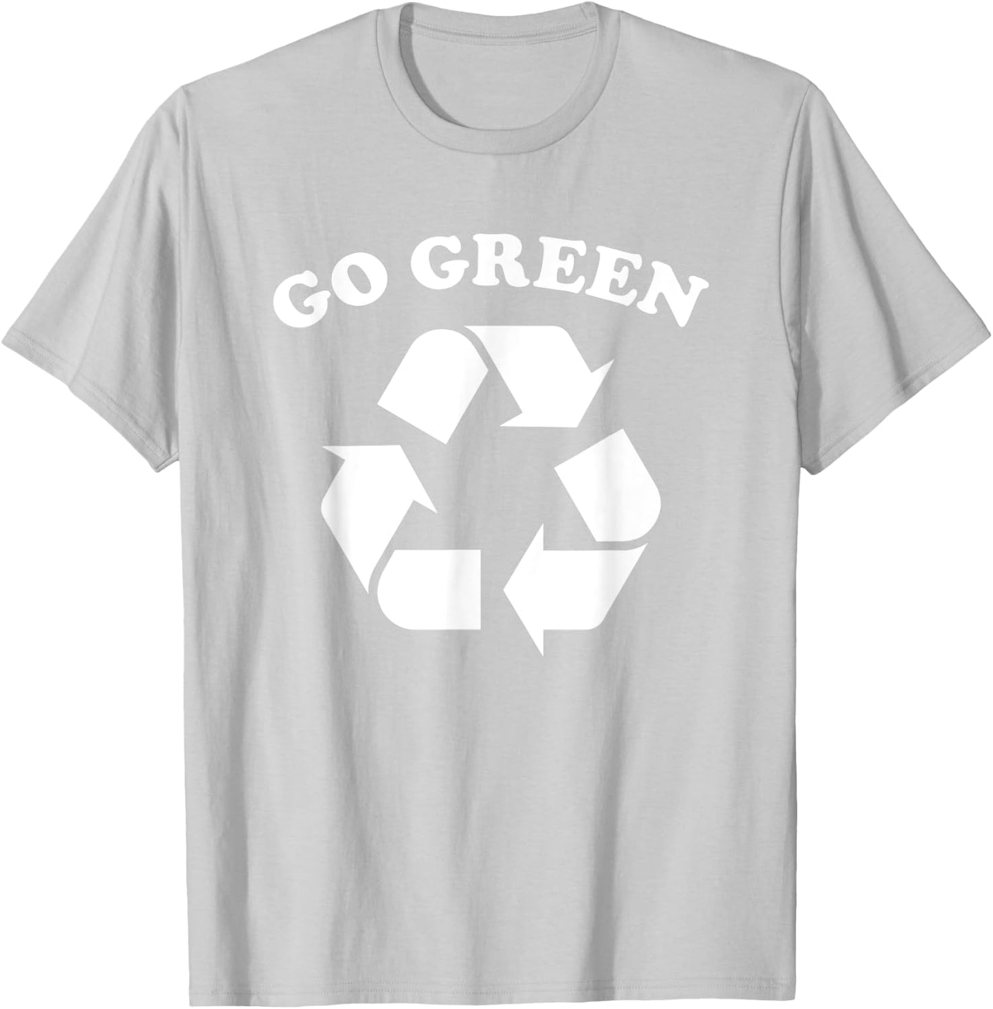 Go Green Recycling Recycle T-Shirt - T-Shirt | Ash