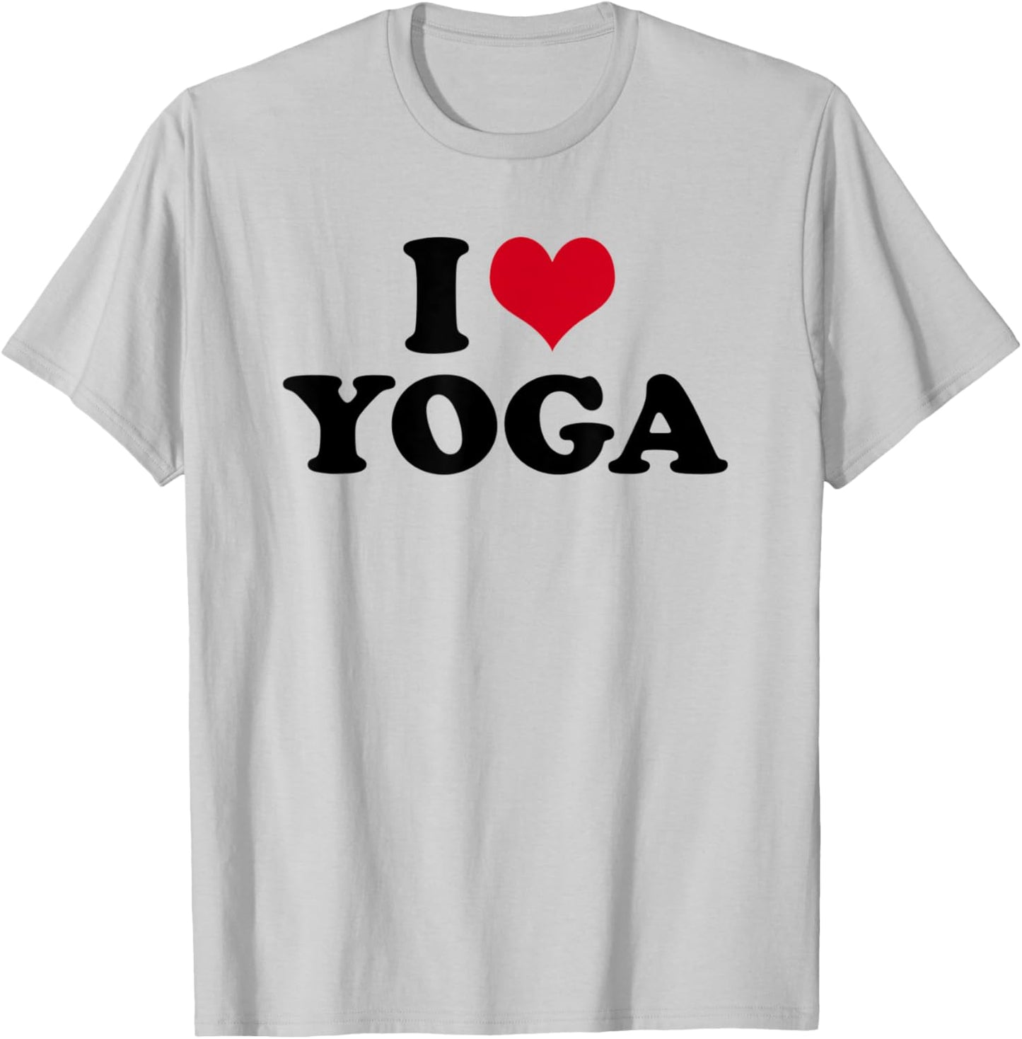 I Love Yoga T-Shirt - T-Shirt | Ash