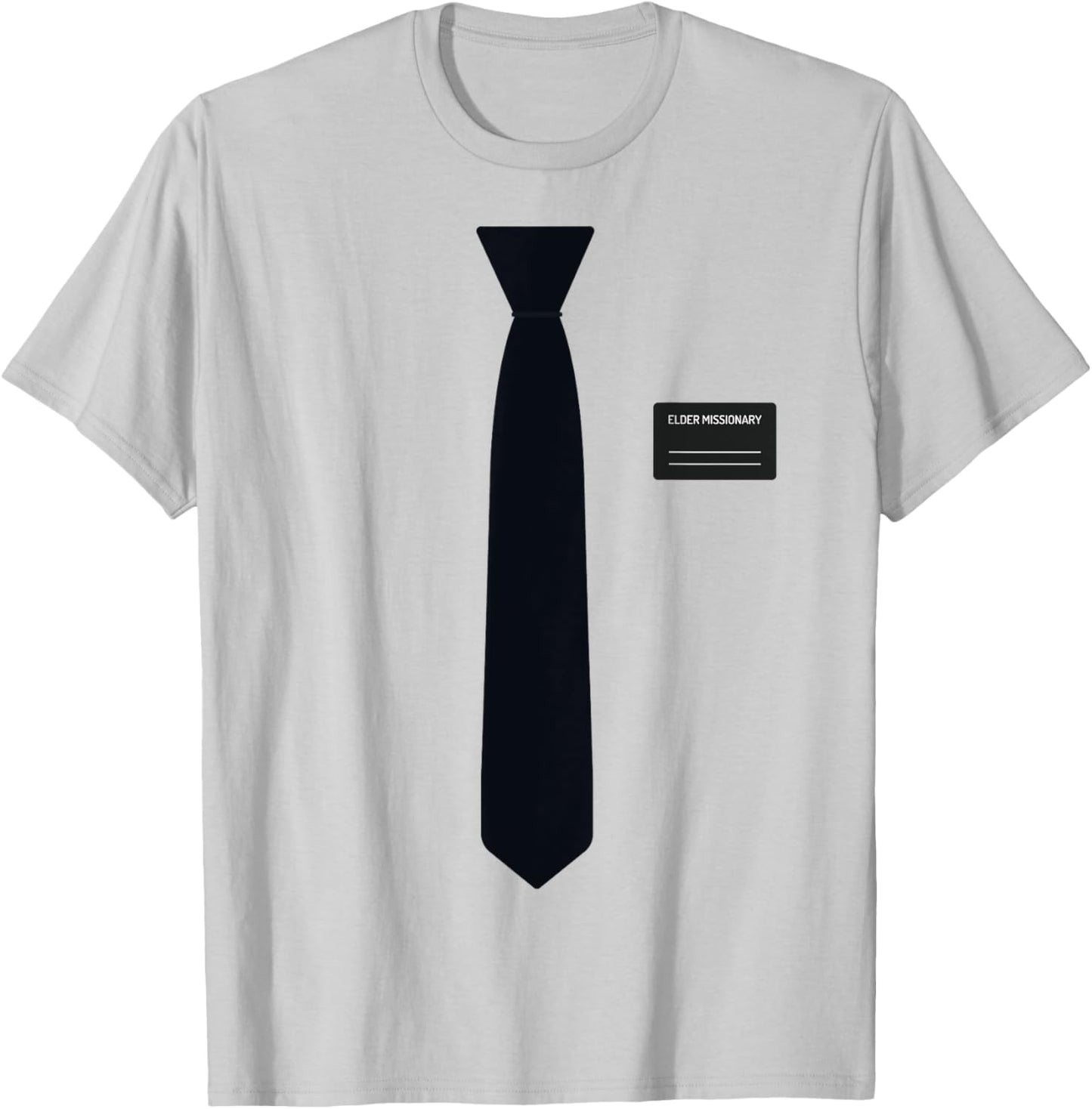 Funny Mormon Missionary Costume LDS Elder Tie T-Shirt - T-Shirt | Ash