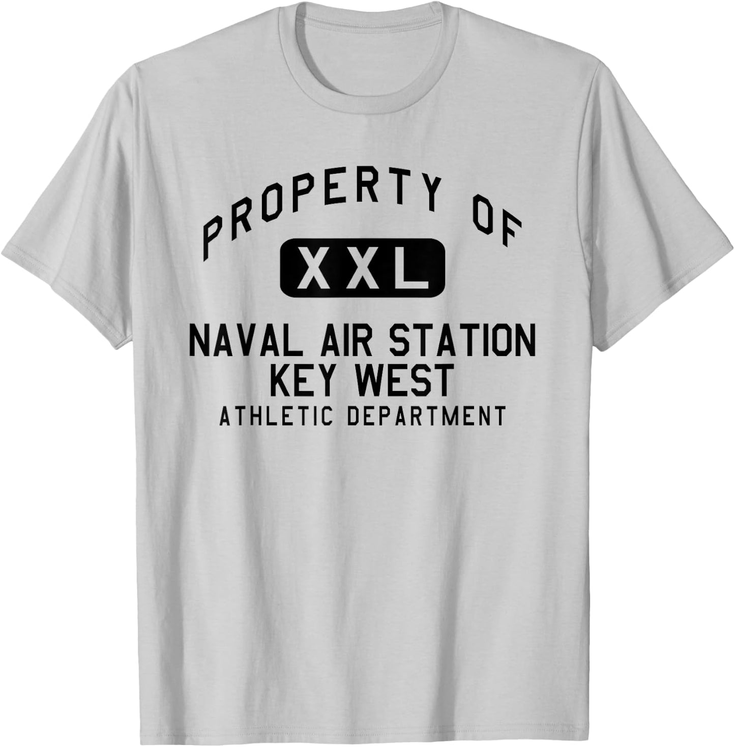 Property of Naval Air Station Key West Athletic Department T-Shirt - T-Shirt | Ash