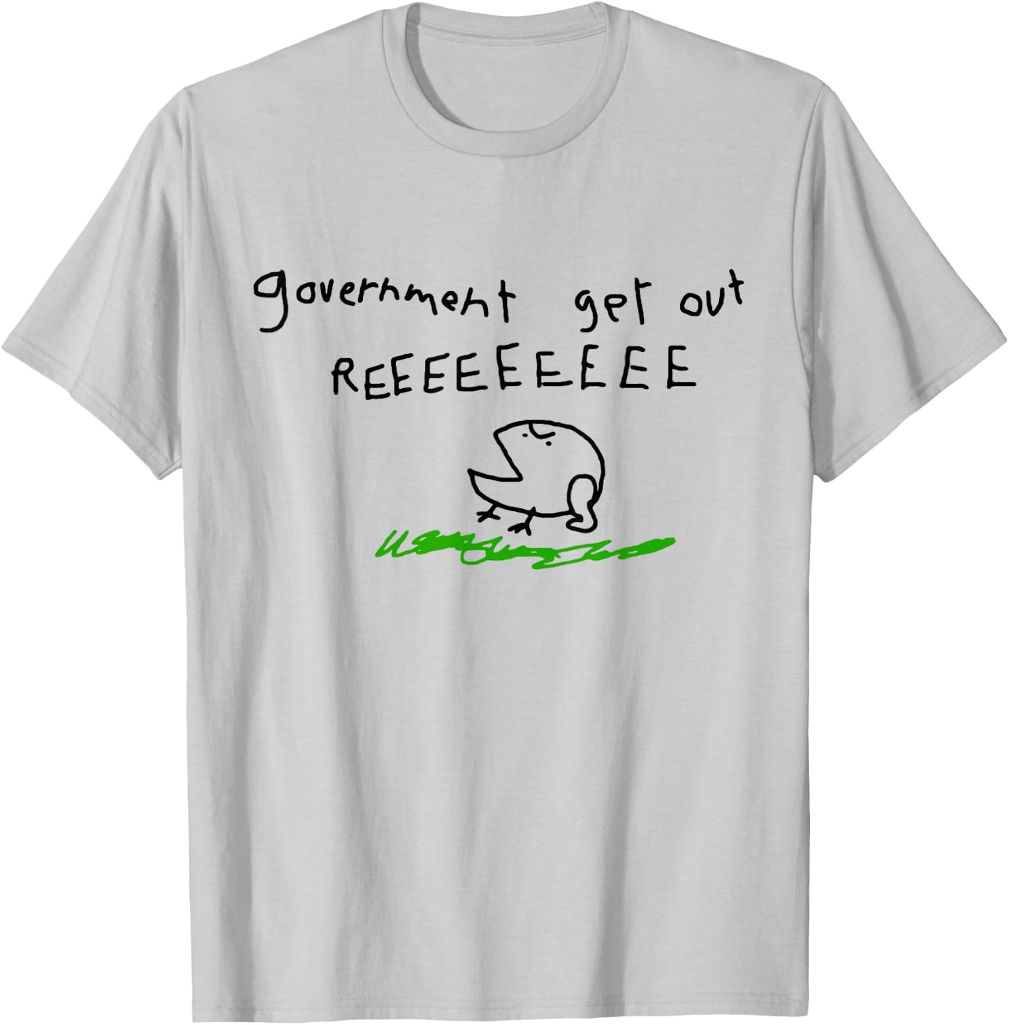 GADSDEN FROG - Don't Tread PLZ REEEEEE Flag USA Meme Shirt T-Shirt - T-Shirt | Ash