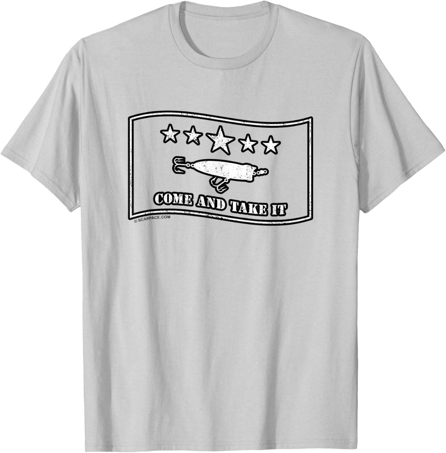 Come and Take It Topwater Popper Fishing Lure Gift T-Shirt - T-Shirt | Ash