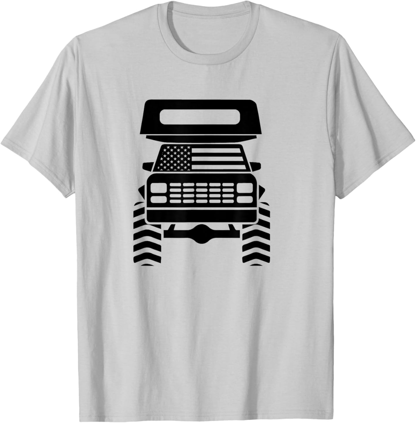 Truck Camper Slide-in Cabover Pickup Flatbed Camper RV T-Shirt - T-Shirt | Ash